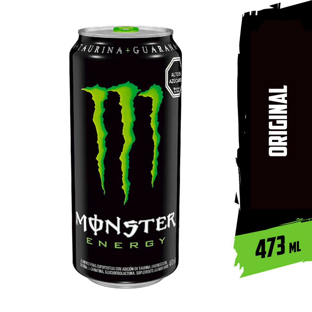 Lata Monster Energy Original 473 ml verde